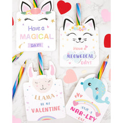 Oriental Cherry unicorn rainbow pencils set for kids' classroom gifts.