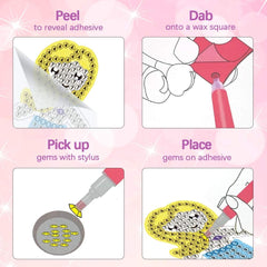 ORIENTAL CHERRY wax square to secure gems during crafting.