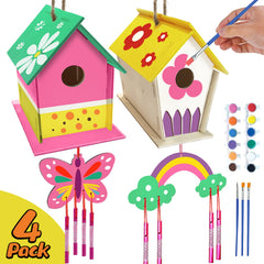 ORIENTAL CHERRY wind chime kit painting captures bright colors for playful outdoor decor.