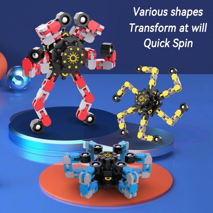 Original Ecology six deformable chains fidget spinner demonstrating versatile reshaping options.