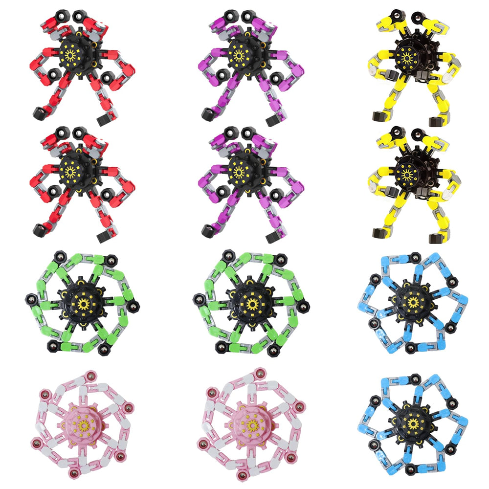Original Ecology transformable fidget spinner with rotating chains for sensory play.