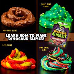 Original Stationery Dinosaur Slime Kit glitter slime for sparkling creativity