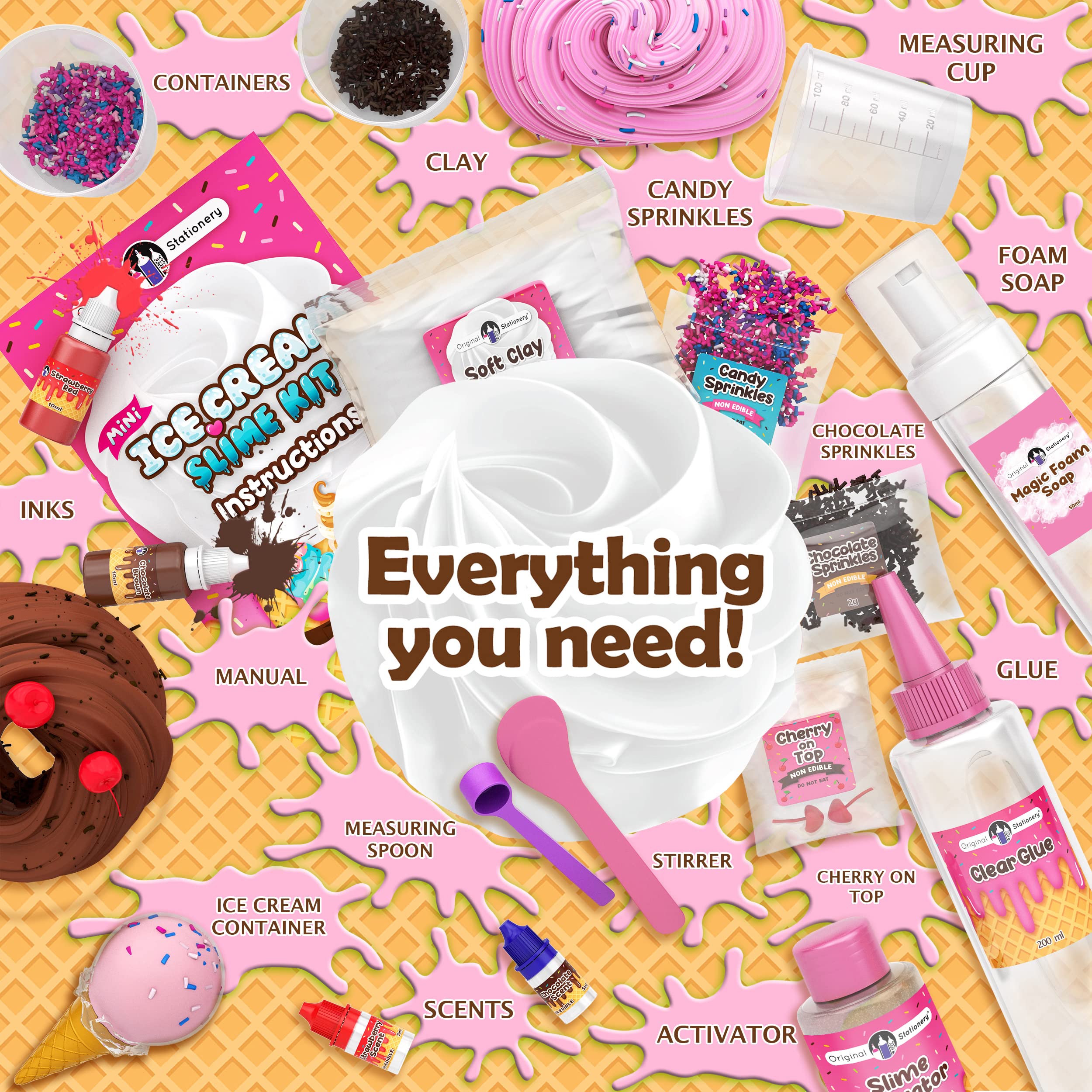 Original Stationery gift-ready slime kit suits birthdays and Easter gifting.