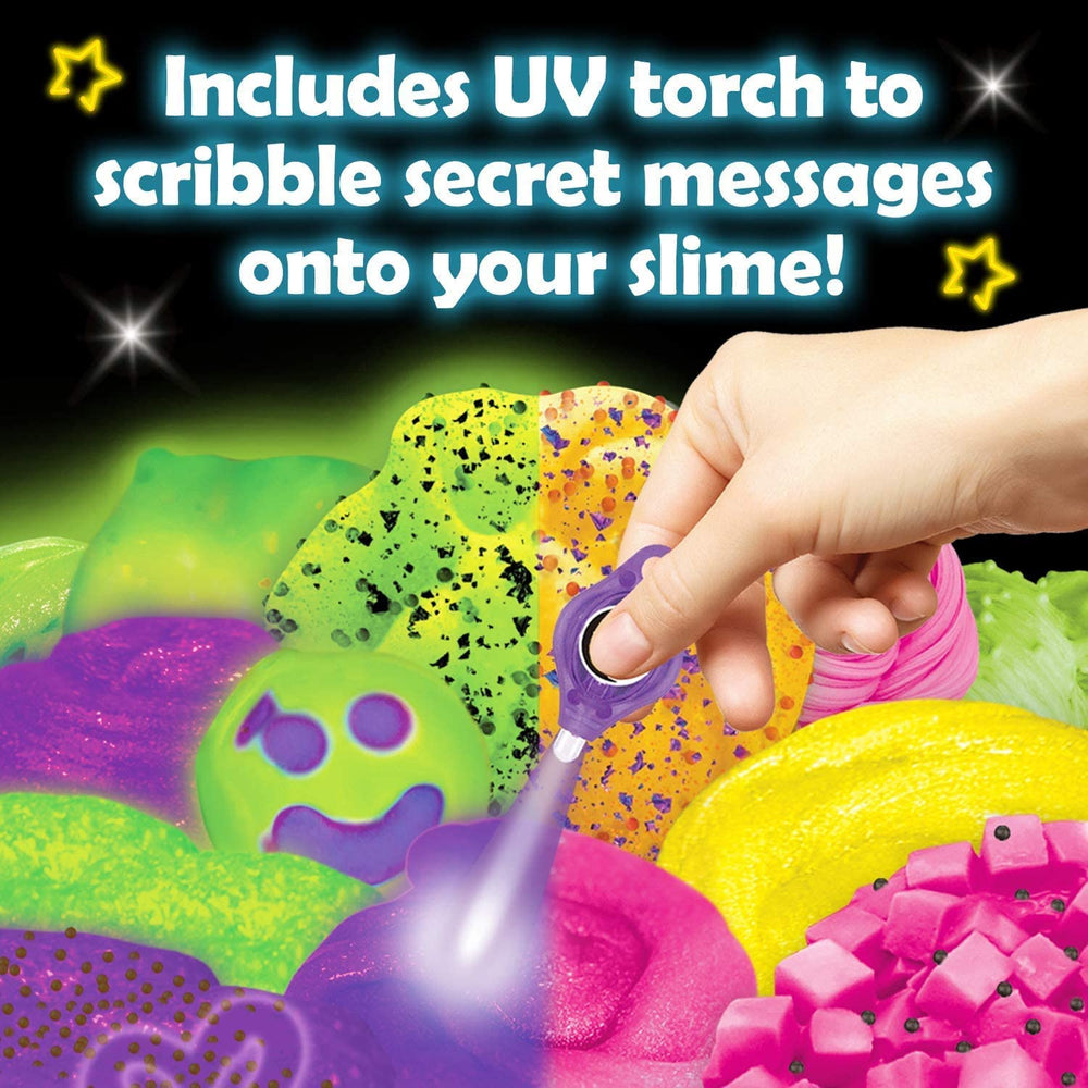 Original Stationery glow add-ins offer diverse textures for creative slime making.