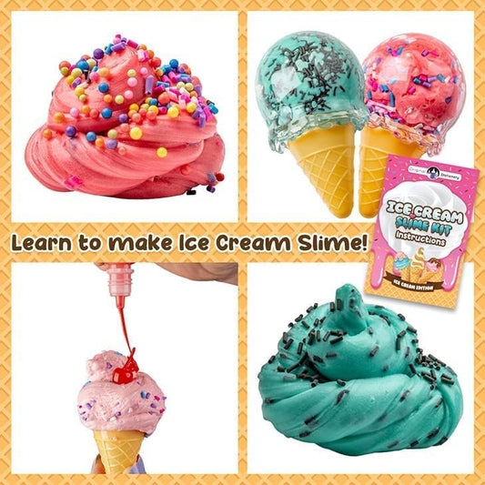 Original Stationery Ice Cream Slime Kit contents include 31 pieces for endless crafting.