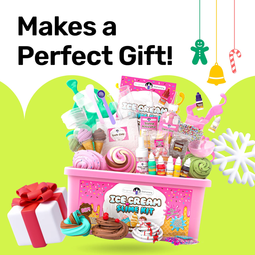 Original Stationery Ice Cream Slime Kit is a gift-ready option for birthdays or Easter.