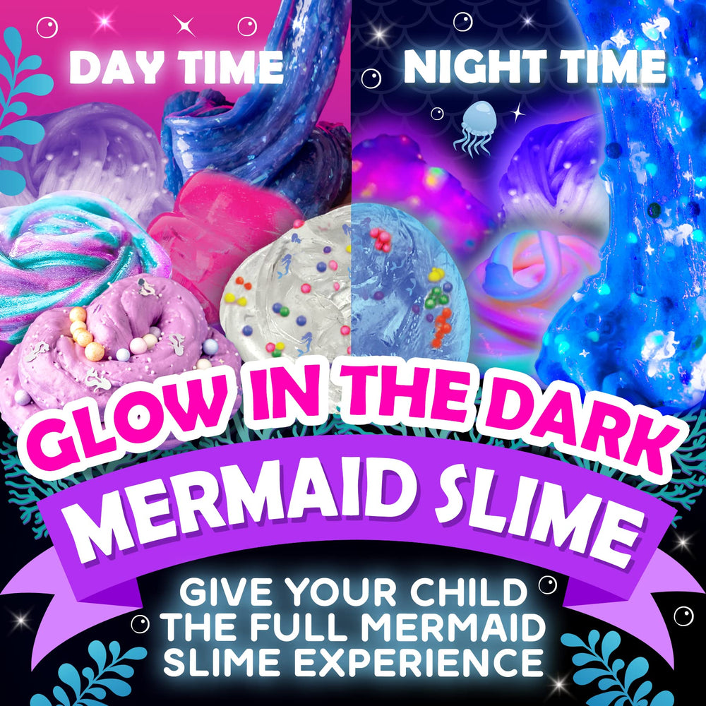 Original Stationery Mermaid Slime Kit: colorful multicolor set for creative slime