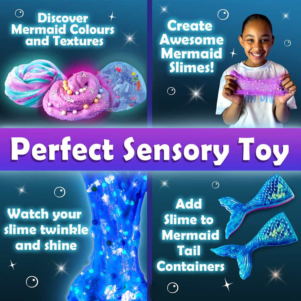 Original Stationery Mermaid Slime Kit: mixing bowls and tools for easy crafting