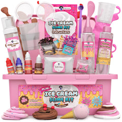 Original Stationery mini ice cream slime kit with vibrant colors for creative play.