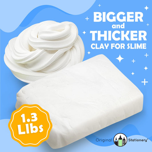 Original Stationery slime-making clay in a kid-friendly setup for imaginative play.