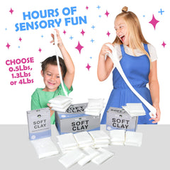 Original Stationery Soft Clay set for slime kit assembly at home.