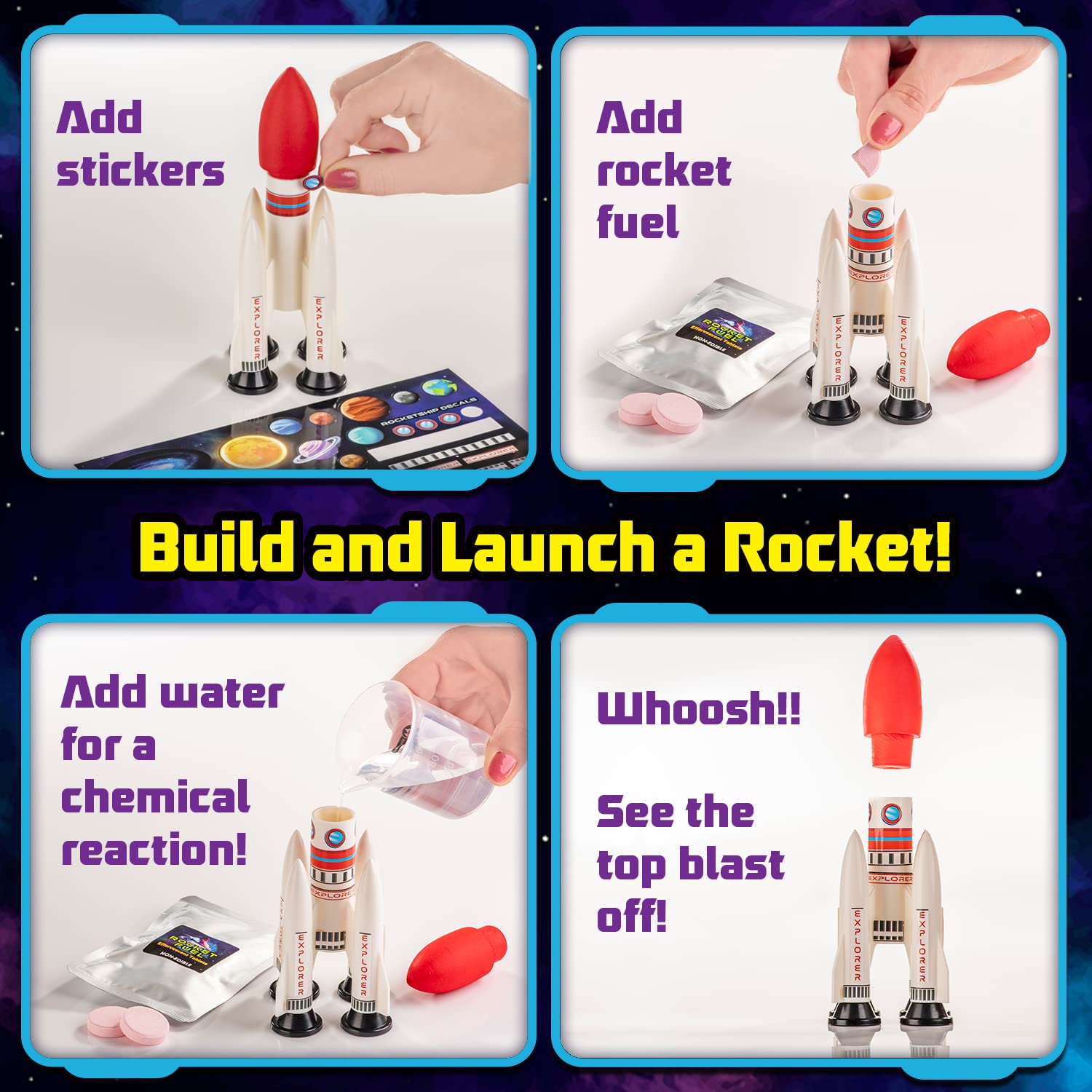 Original Stationery Space Science Kit fizzing sun activity for hands-on learning