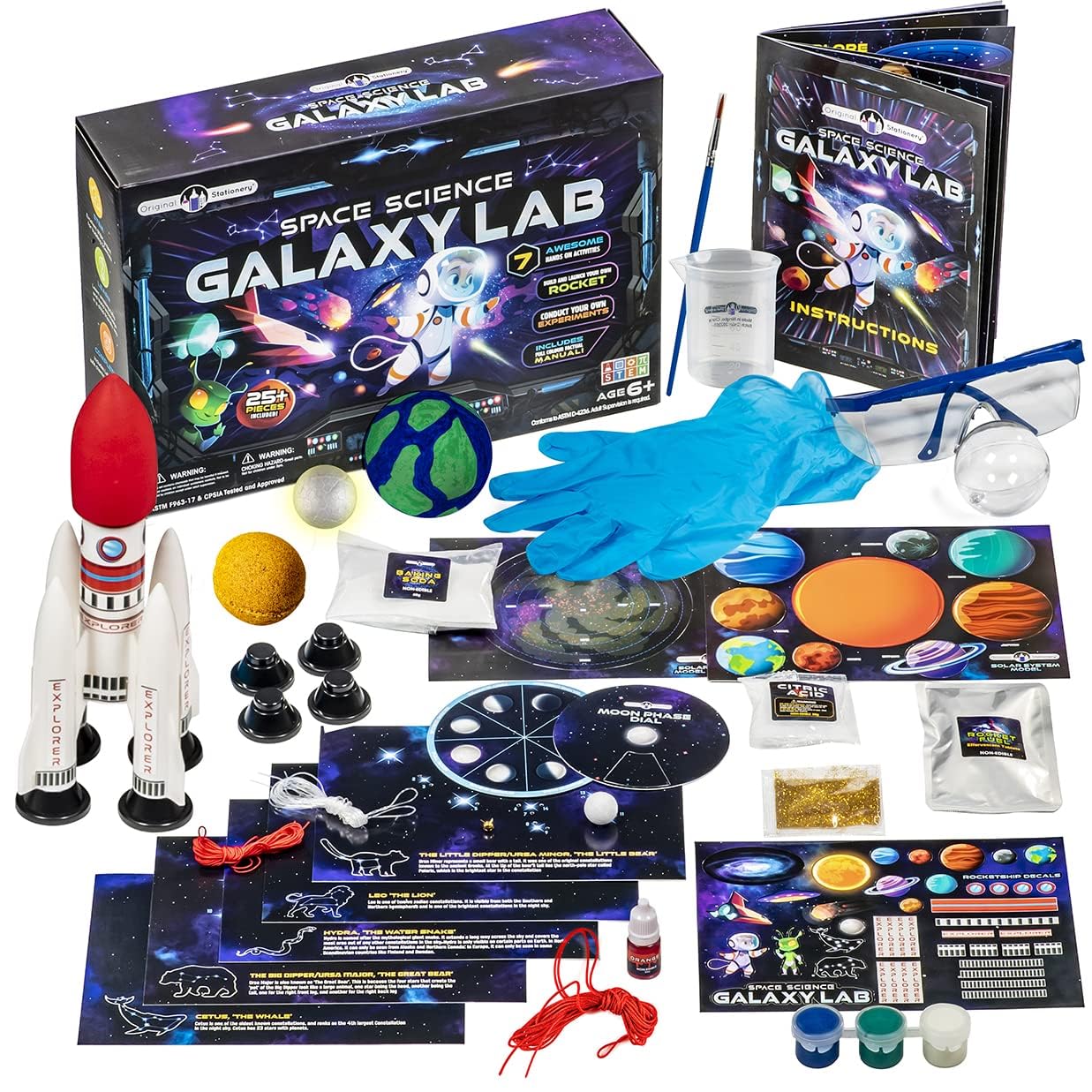 Original Stationery Space Science Kit telescope assembly for curious kids
