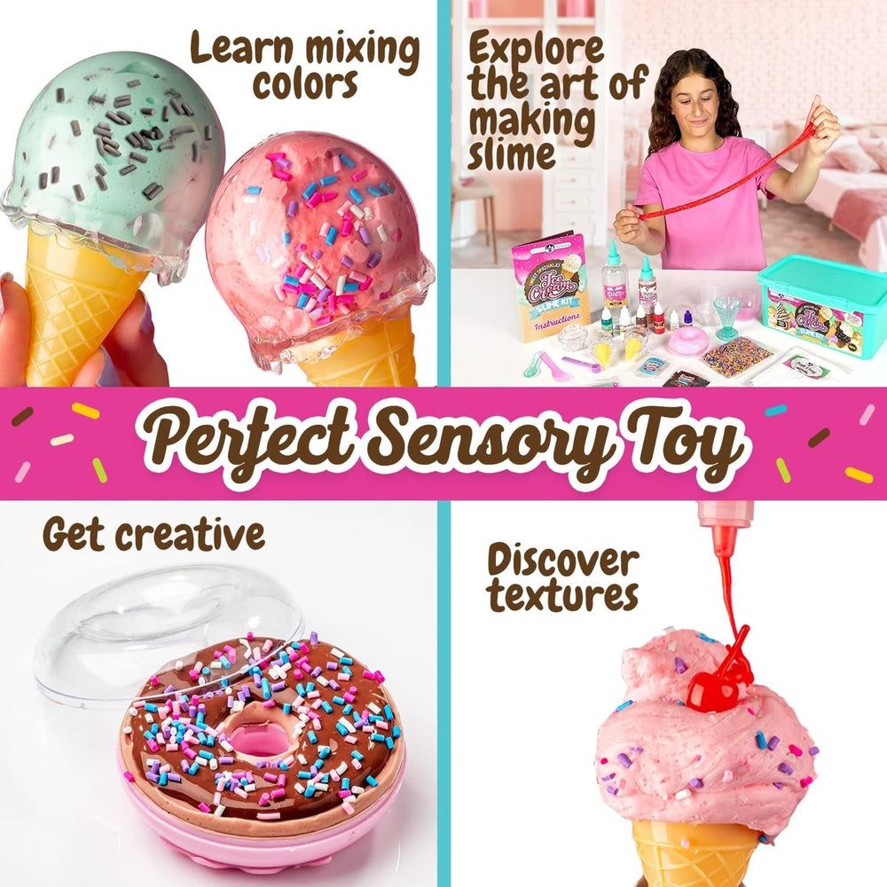 Original Stationery Sweet Sprinkles Ice Cream Slime Kit sundaes with safe, creative play