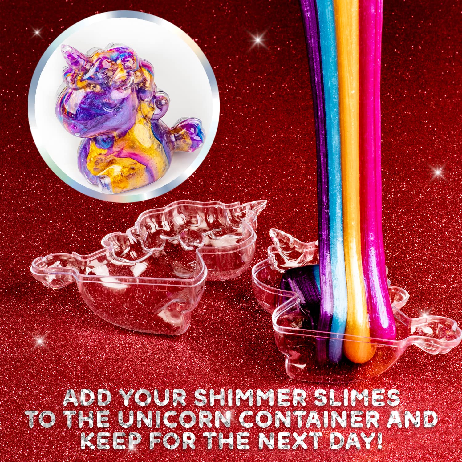 Original Stationery Unicorn Slime Kit glitter slimes fascinate kids with tactile fun and creativity.