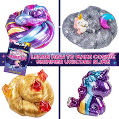 Original Stationery Unicorn Slime Kit glow-in-the-dark slime shines, perfect for after-dark craft sessions.