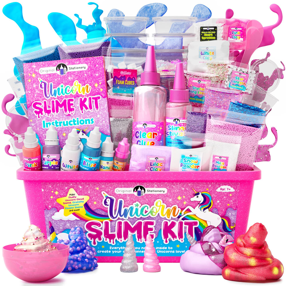 Original Stationery unicorn slime kit packaging for creative play and unicorn branding