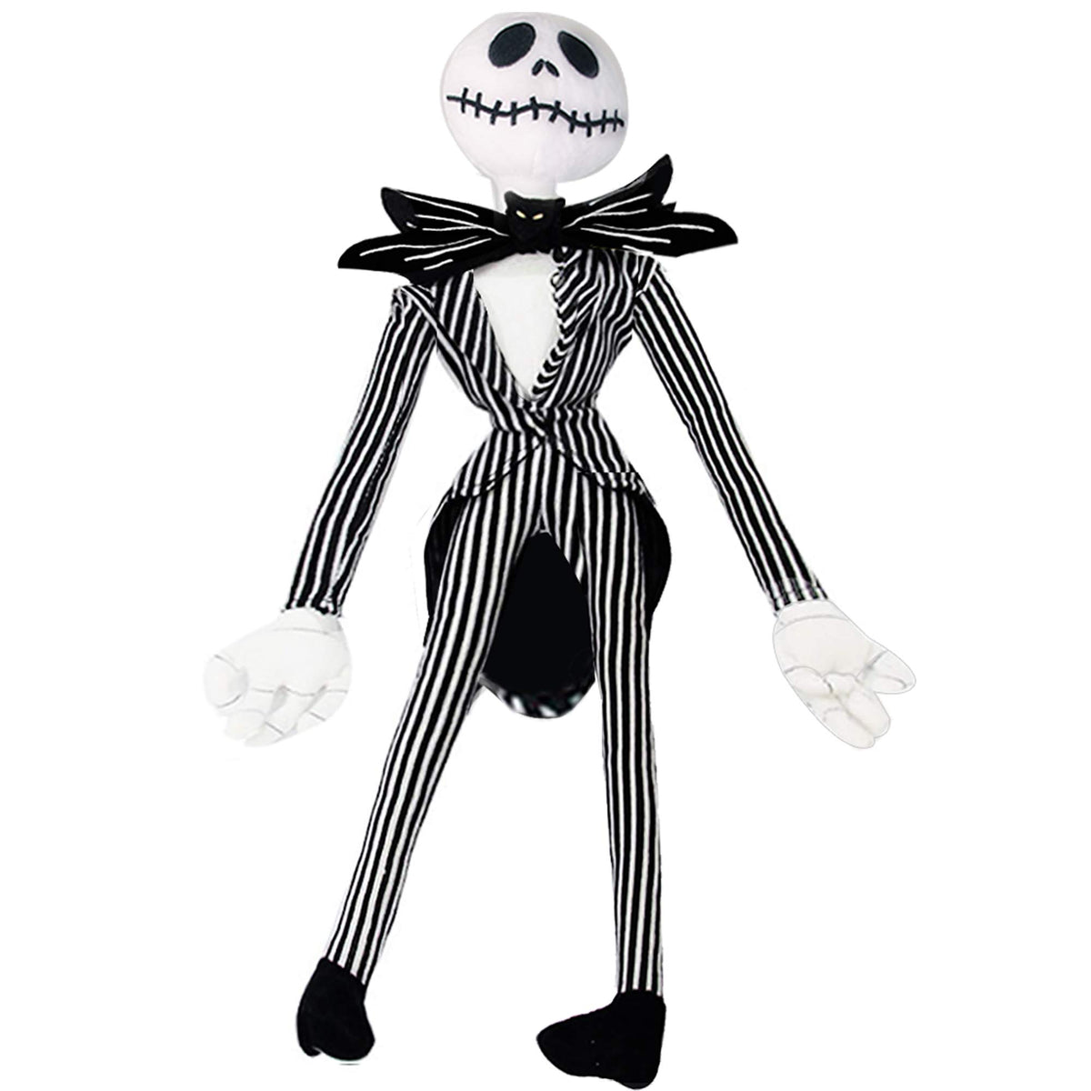 Originalidad Jack Skellington plush, front view, soft bedtime companion.