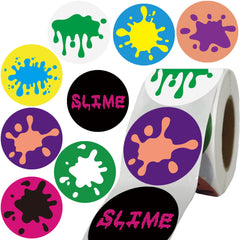 OriniPlay rainbow slime sticker – vibrant decor for party favors and art projects.