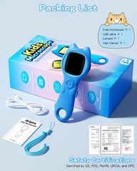 Oripira Kids Microscope blue storage case keeps accessories organized.