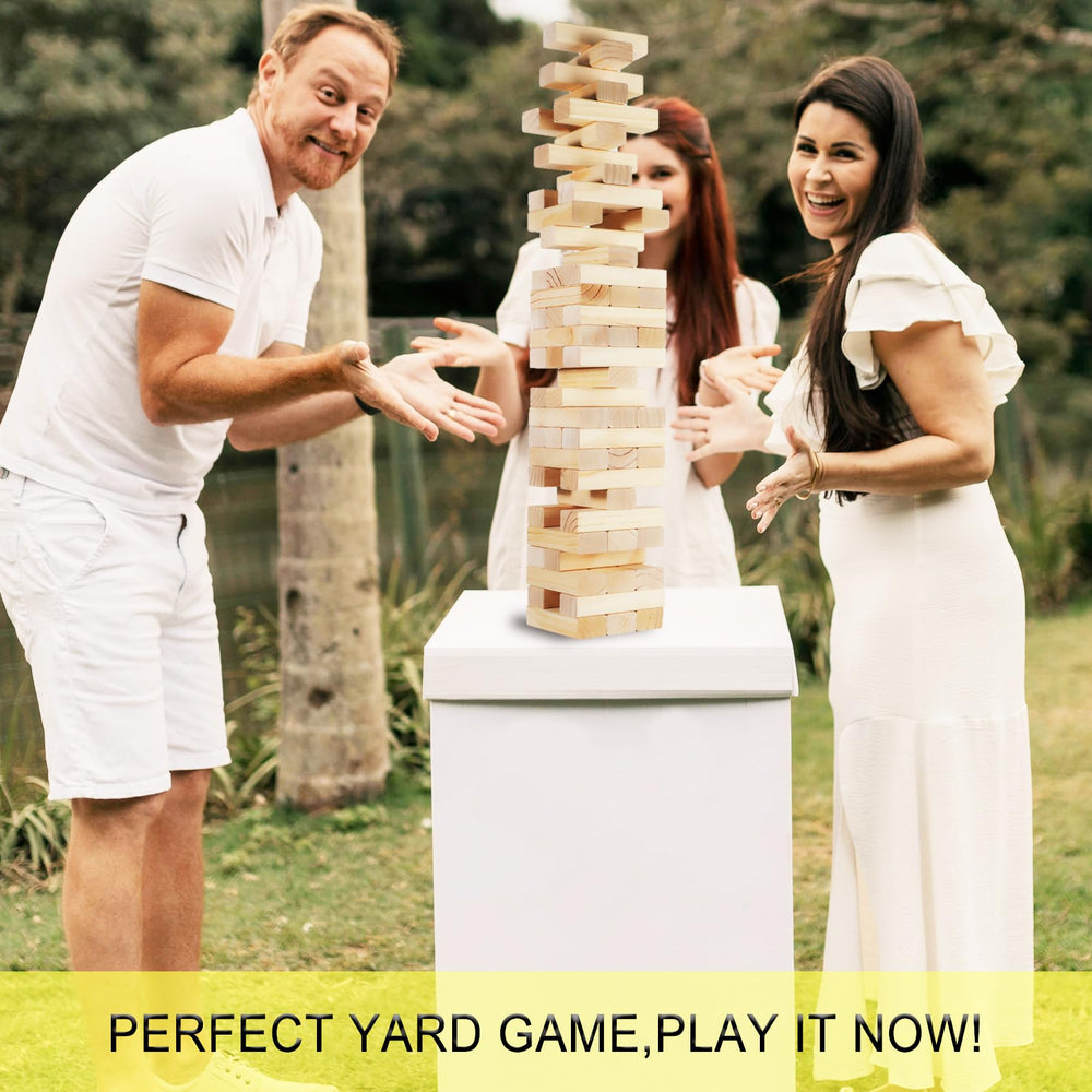 Orizliztion Tumbling Tower blocks are non-toxic and child-friendly in design.