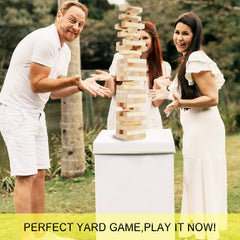 Orizliztion Tumbling Tower blocks are non-toxic and child-friendly in design.