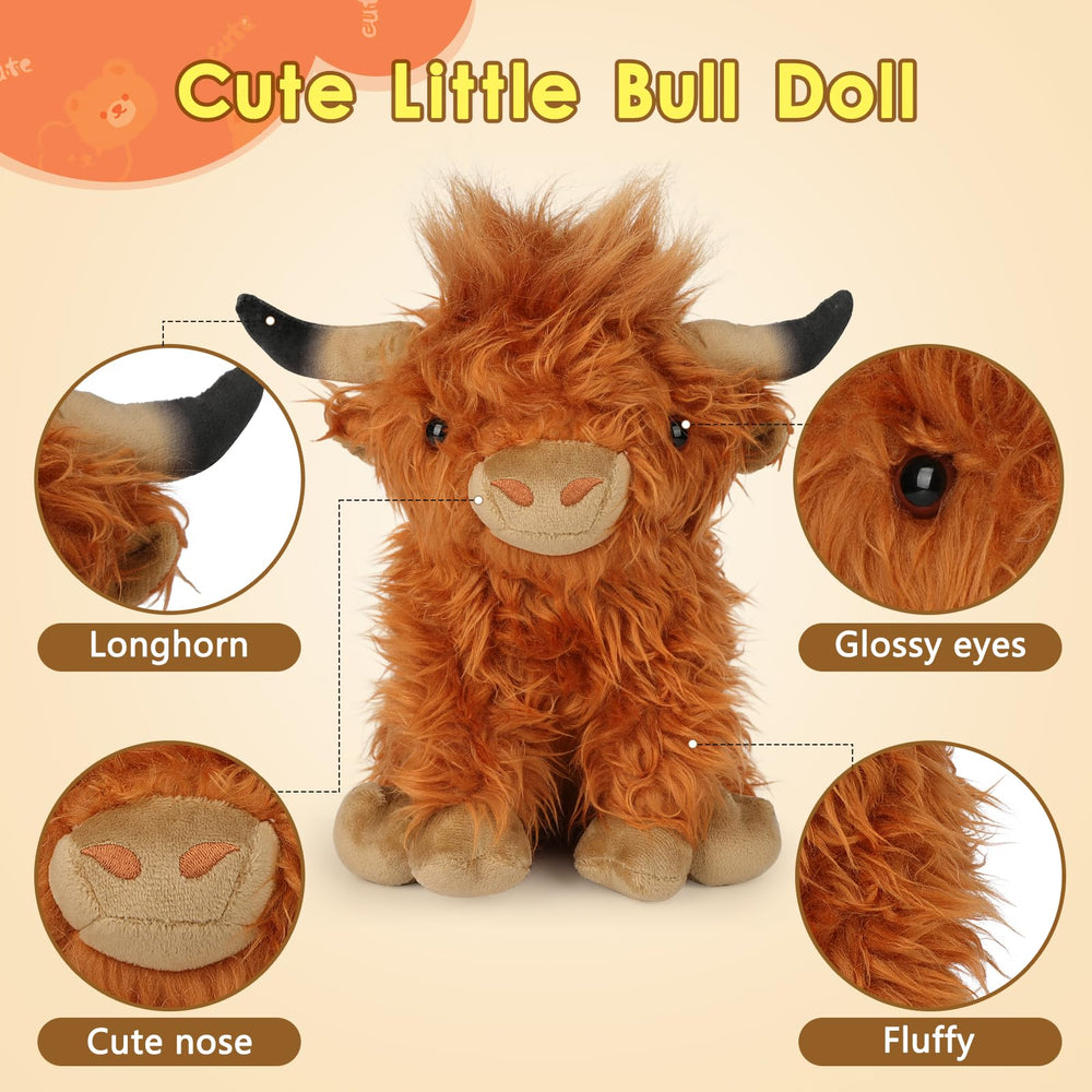 OROZCOR Highland Cow plush care instructions for easy refresh