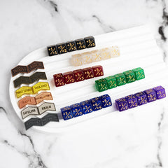 ORUNI resin and metal construction for durable MTG counters