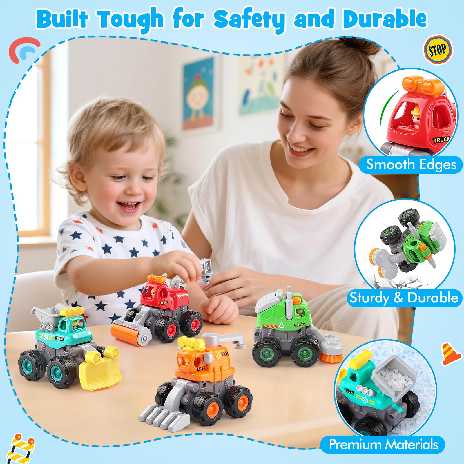 ORWINE farm truck toy encourages storytelling with everyday farm tasks.