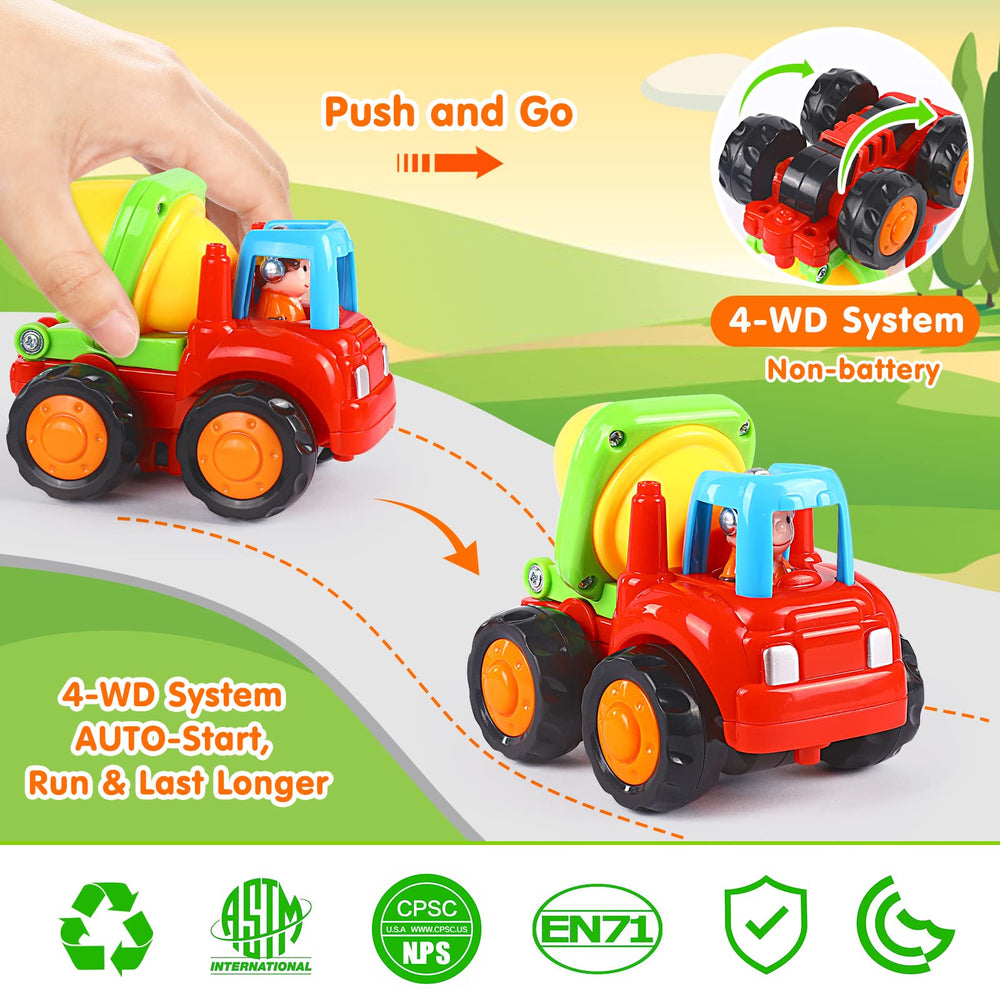 ORWINE Inertia bulldozer toy, adjustable joints encouraging fine motor play