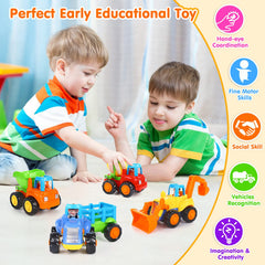 ORWINE Inertia tractor toy, friction-powered and easy to push outdoors