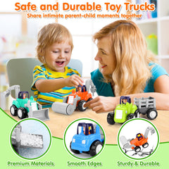 ORWINE Inertia Trucks colorful set captures attention with safe, battery-free play