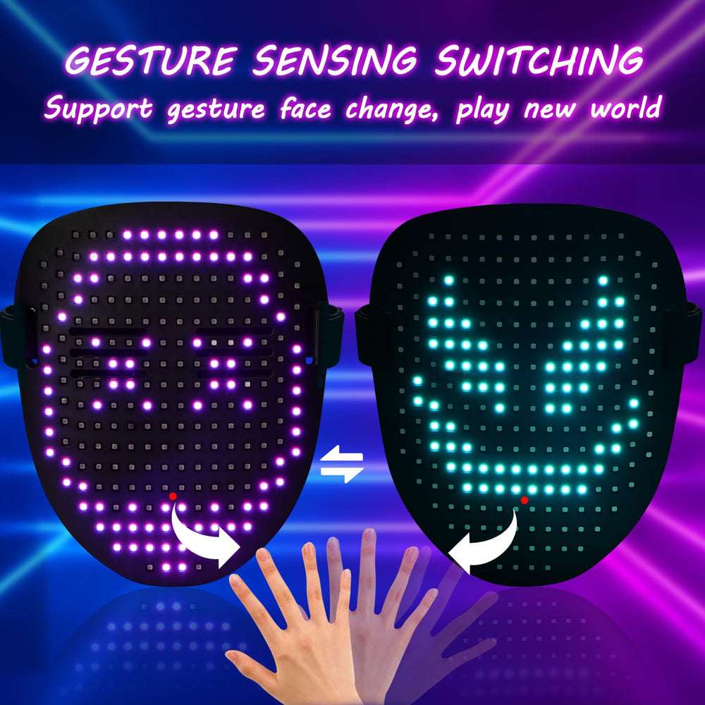 Close-up of ORWINE LED Mask beads reveals 234 lamp beads for bright color.