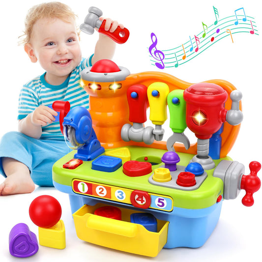 ORWINE workbench with sound and light encourages imaginative engineering play.