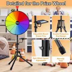 ORWOD 12-color slots raffle wheel enhances event visuals.