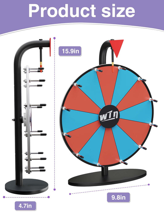 ORWOD 12-inch prize wheel with dry erase surface for customizable prize options.
