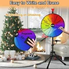 ORWOD prize wheel folding stand for desktop or floor setups.