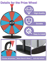 ORWOD prize wheel markers and eraser included for quick prize updates.