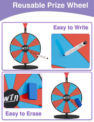 ORWOD portable spin wheel in action during a trade show demo.
