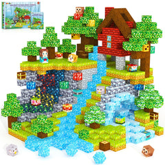 ORZbb Magnetic Blocks forest house theme, spark imaginative play and spatial thinking.