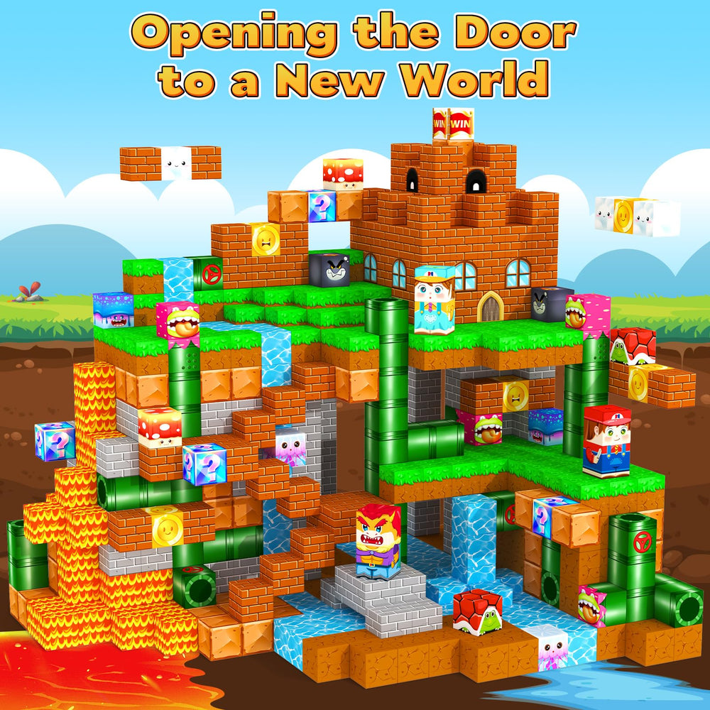 Kids playing with ORZbb blocks demonstrates collaborative building and focused exploration.