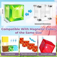 ORZbb magnetic blocks mine theme encourages problem solving through stacking and spatial exploration.
