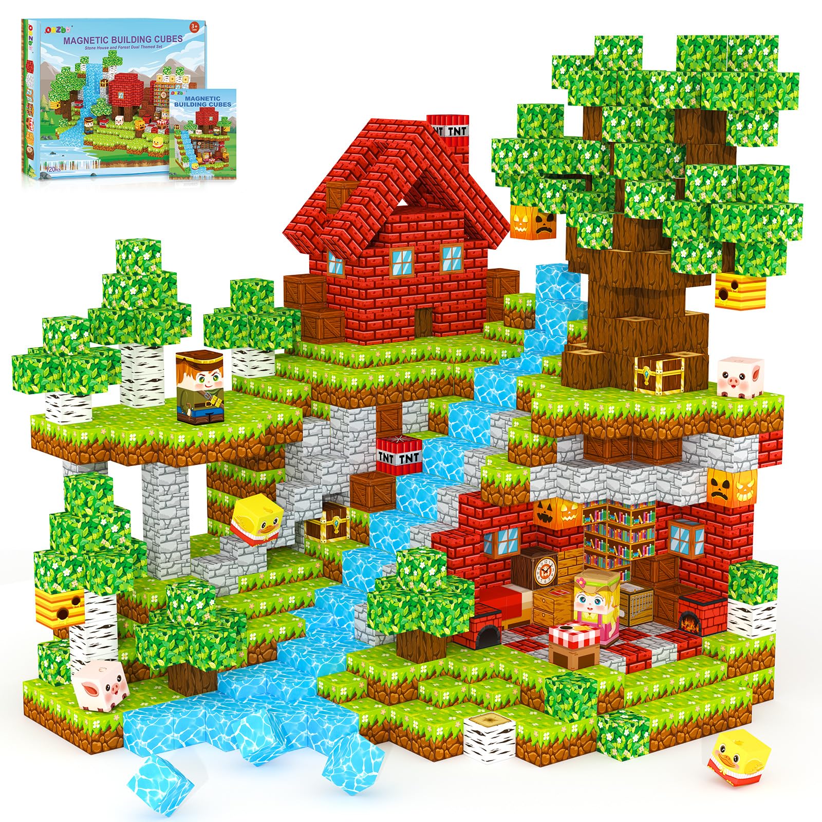 ORZbb magnetic blocks stone house set inspires imagination and hands-on STEM play