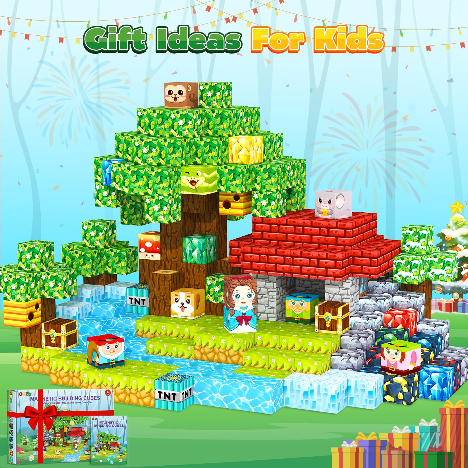 ORZbb Magnetic Blocks travel toy, supports on-the-go creativity during trips.