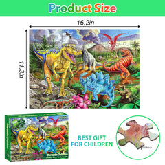 OSBOO dinosaur puzzle finished size 41x28 cm for display