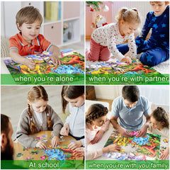 OSBOO dinosaur puzzle kid assembling to encourage focus