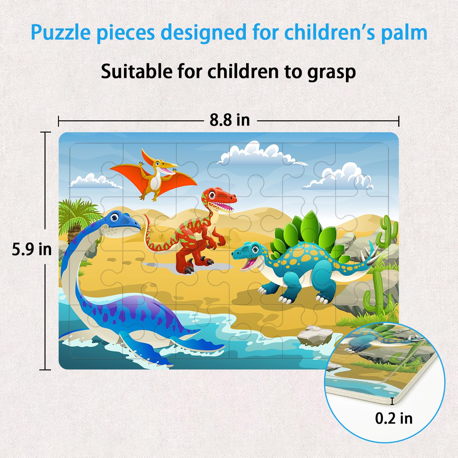 OSBOO puzzle tray with pieces helps keep playtime organized and mess-free.
