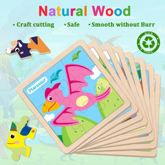 OSBOO toddler playing with wooden puzzle to develop motor skills