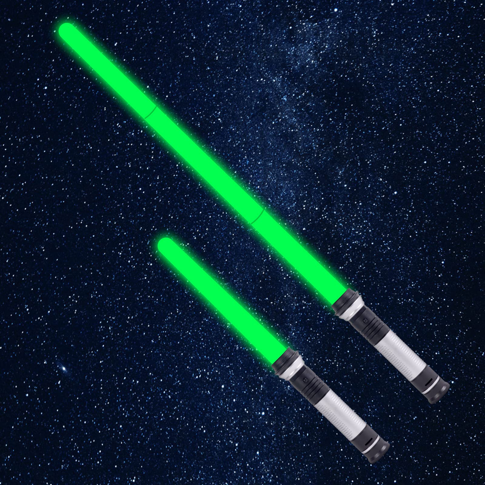 OSDUE light-up saber shows seven color options for vivid play.