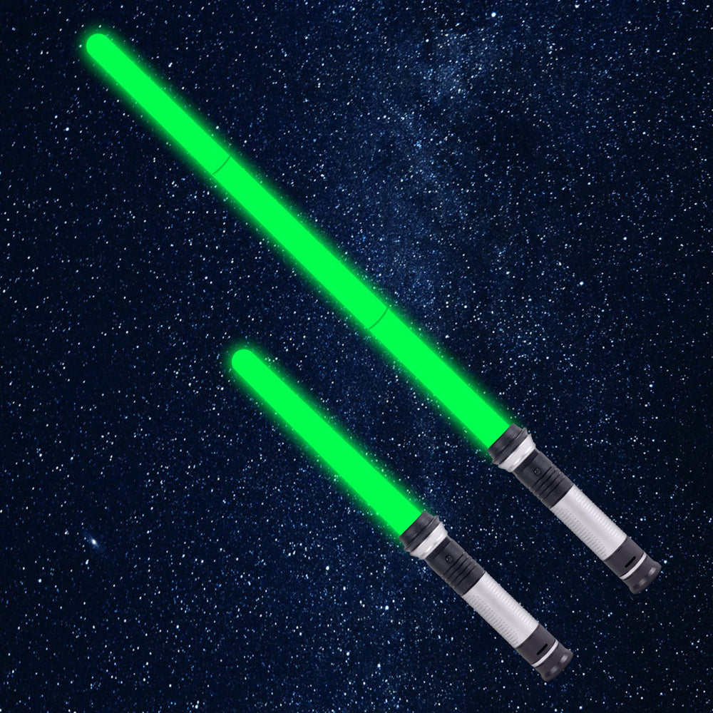 OSDUE light-up saber shows seven color options for vivid play.